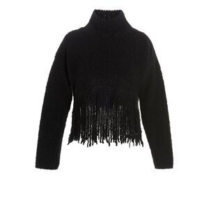 MIXIK Black Cashmere Women's Cardigan